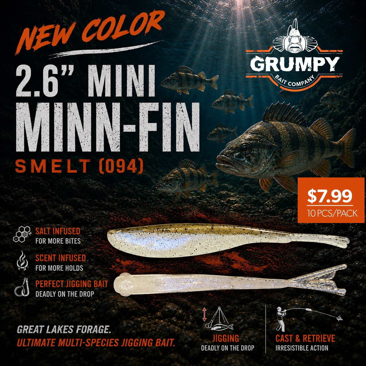 Mini Minn-Fin - new color (Smelt)
