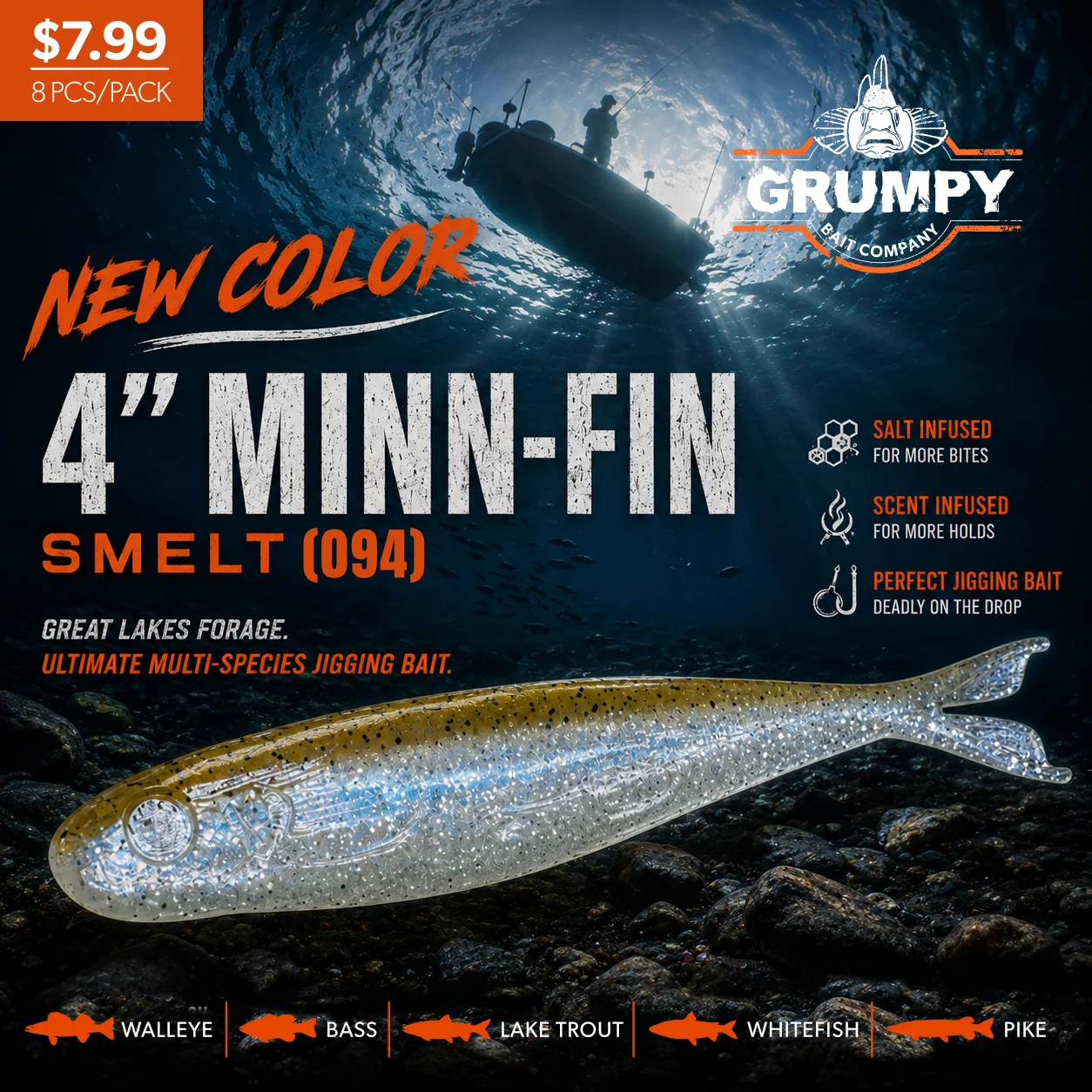 Minn-Fin - new color (Smelt)