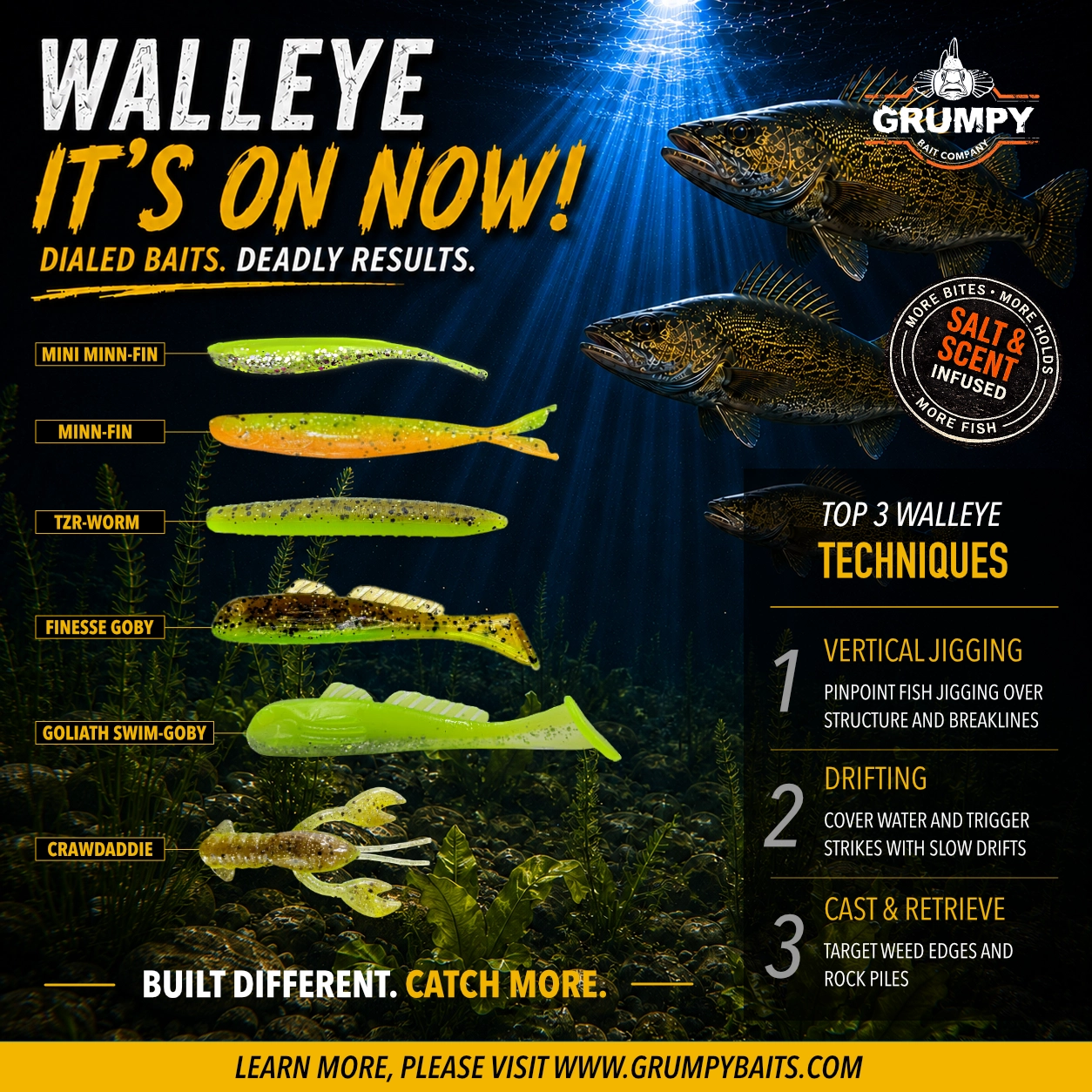 top walleye baits