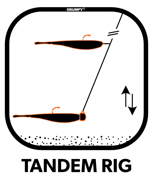 Tandem Dual Mini Minn-FIN Jig Technique