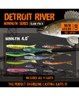 Detroit River Walleye: Minnow Series Slam Pack