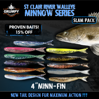 St.Clair River Walleye: Minnow Series Slam Pack