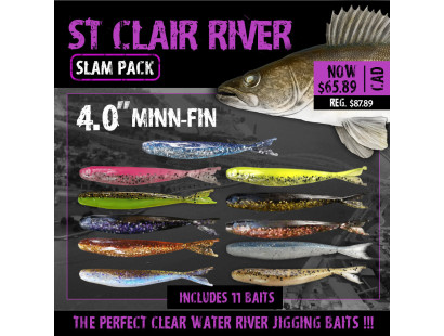 St.Clair River Walleye: Minnow Series Slam Pack