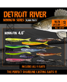 Detroit River Walleye: Minnow Series Slam Pack