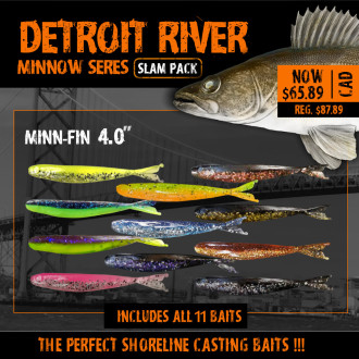 Detroit River Walleye: Minnow Series Slam Pack