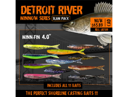 Detroit River Walleye: Minnow Series Slam Pack